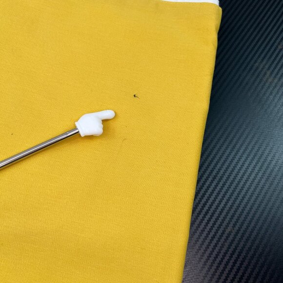 Pier 1 Yellow Easter Table Runner Rabbit Pink Flower 74”x 13” - Picture 3 of 7